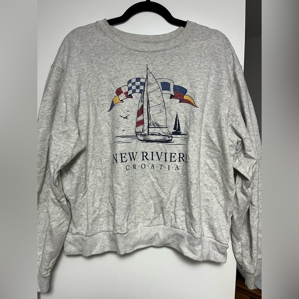Hollister Light Gray Crewneck